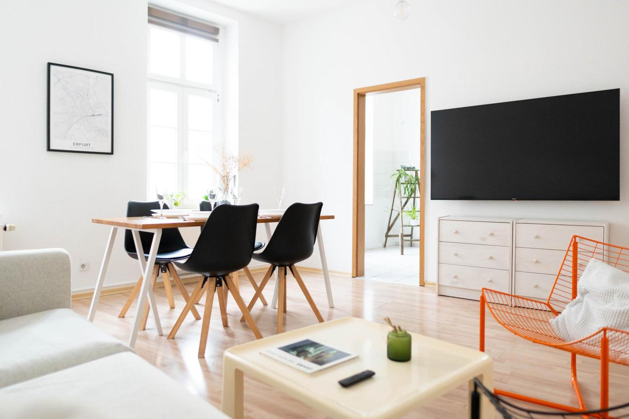 Grosse 3 Zimmer Wohnung Mit Netflix In Zentraler Lage Erfurt Exterior photo